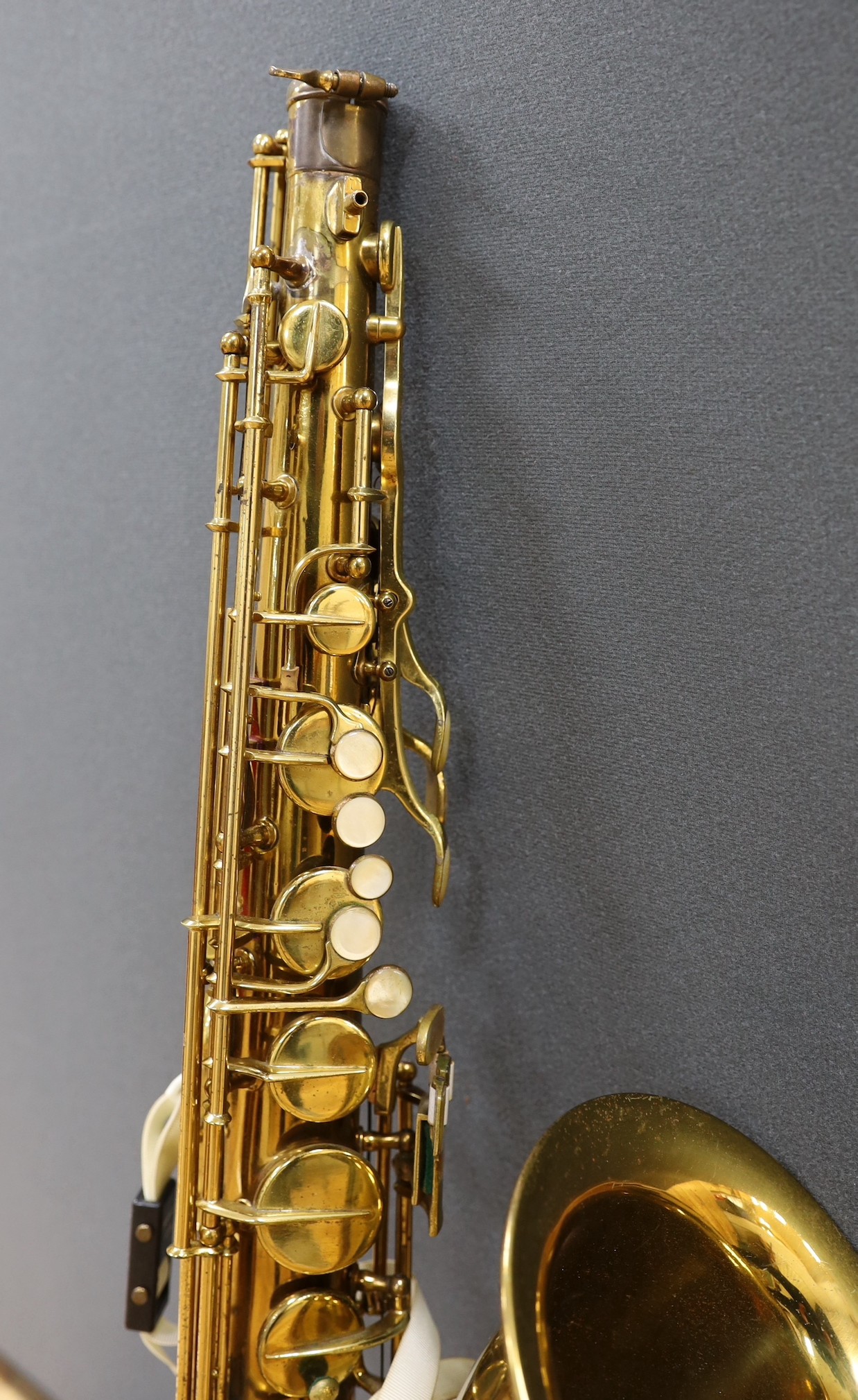 A cased Selmer Pennsylvania special tenor saxophone